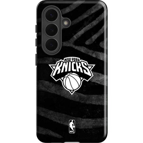 NBA New York Knicks Black Animal Print Galaxy S26 Plus Impact Case