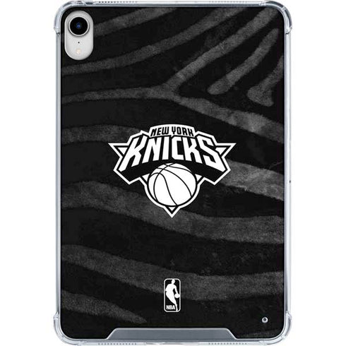NBA New York Knicks Black Animal Print iPad 11th Gen (2025) Clear Case