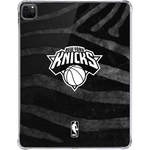 NBA New York Knicks Black Animal Print iPad Pro 11in (2024) Clear Case