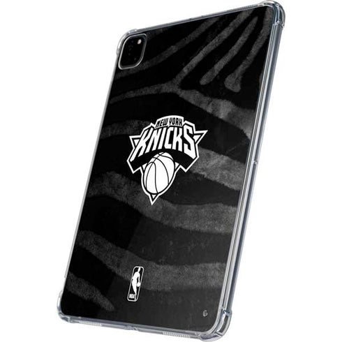NBA New York Knicks Black Animal Print iPad Pro 11in (2024) Clear Case