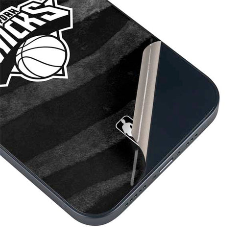 NBA New York Knicks Black Animal Print iPhone 15 Skin