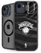 NBA New York Knicks Black Animal Print iPhone 16e Kickstand Case