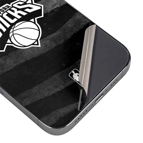 NBA New York Knicks Black Animal Print iPhone 16e Skin