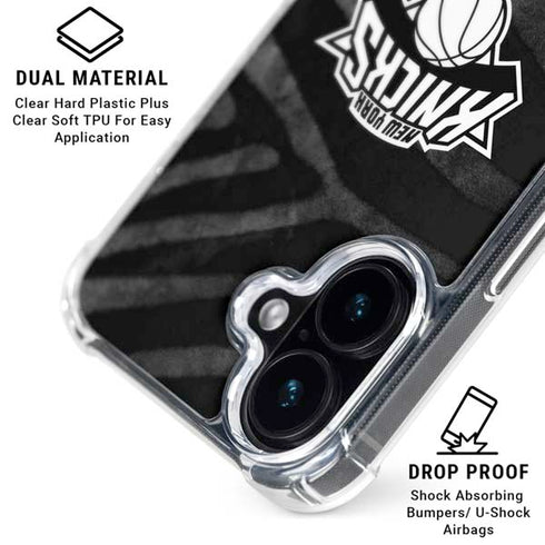 NBA New York Knicks Black Animal Print iPhone 17 MagSafe Case