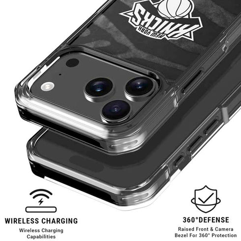 NBA New York Knicks Black Animal Print iPhone 18 Pro Clear Case