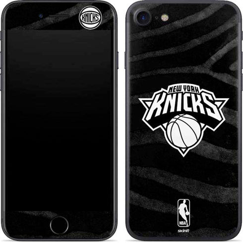 NBA New York Knicks Black Animal Print iPhone 7 Skin