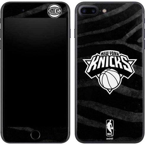 NBA New York Knicks Black Animal Print iPhone 8 Plus Skin