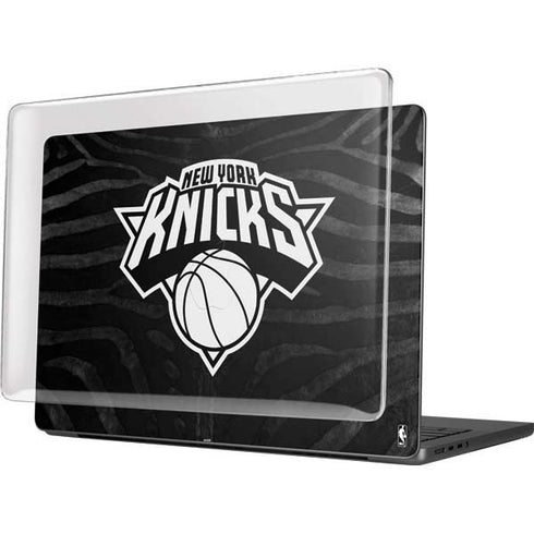 NBA New York Knicks Black Animal Print MacBook Pro 14in (2021-24) Case plus Skin