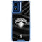 NBA New York Knicks Black Animal Print Moto G 5G (2024) Clear Case