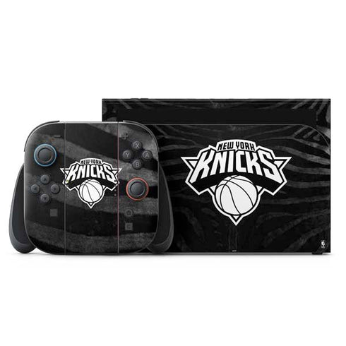 NBA New York Knicks Black Animal Print Nintendo Skins
