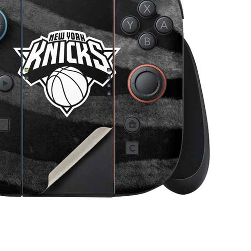 NBA New York Knicks Black Animal Print Nintendo Switch 2 (2025) Joy-Con Controller Skin