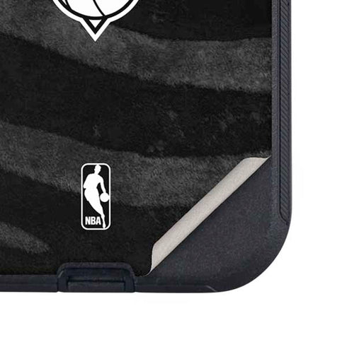 NBA New York Knicks Black Animal Print Otterbox Defender iPhone Skin