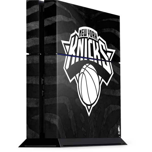 NBA New York Knicks Black Animal Print PS4 Console Skin
