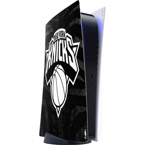 NBA New York Knicks Black Animal Print PlayStation PS5 Skins