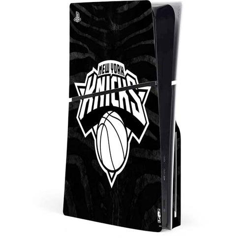 NBA New York Knicks Black Animal Print PlayStation PS5 Skins