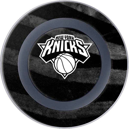 NBA New York Knicks Black Animal Print Wireless Charger Skin
