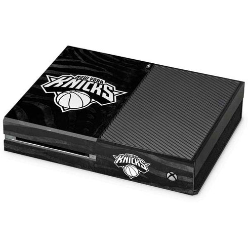 NBA New York Knicks Black Animal Print Xbox One Console Skin