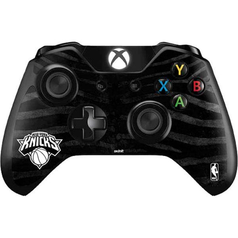 NBA New York Knicks Black Animal Print Xbox One Controller Skin