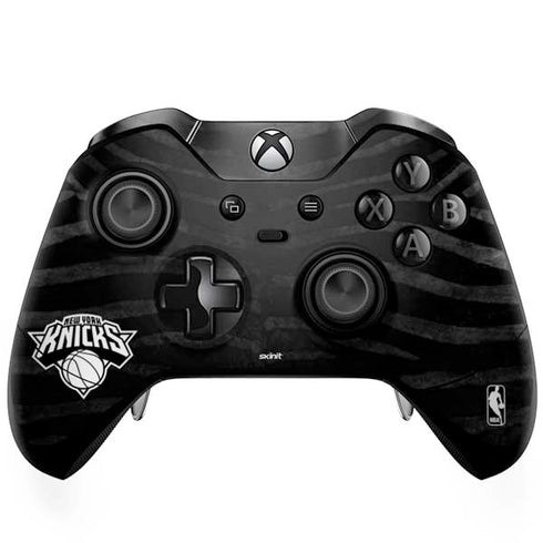 NBA New York Knicks Black Animal Print Xbox One Elite Controller Skin