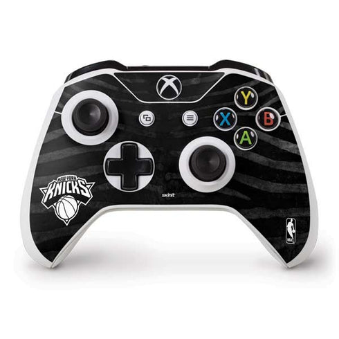 NBA New York Knicks Black Animal Print Xbox One S Controller Skin