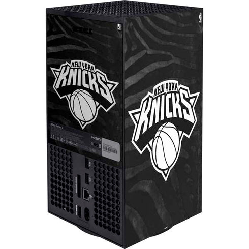 NBA New York Knicks Black Animal Print XBox Series X Digital Edition Bundle Skin