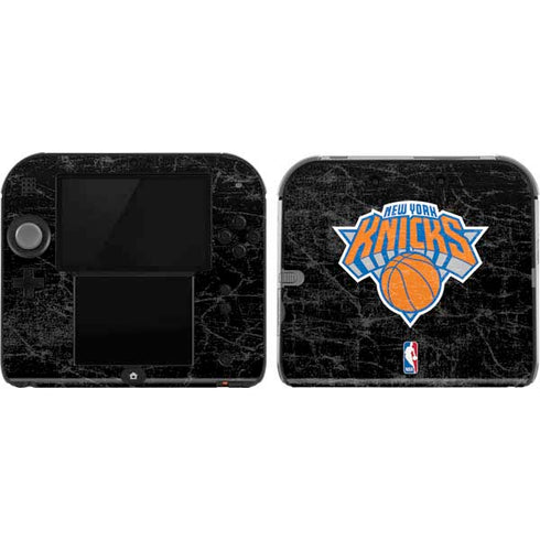 NBA New York Knicks Black Secondary Logo Nintendo Skins