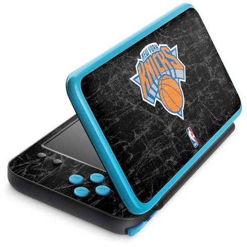 NBA New York Knicks Black Secondary Logo Nintendo Skins