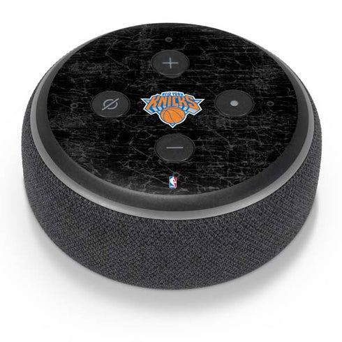 NBA New York Knicks Black Secondary Logo Amazon Echo Dot Skin