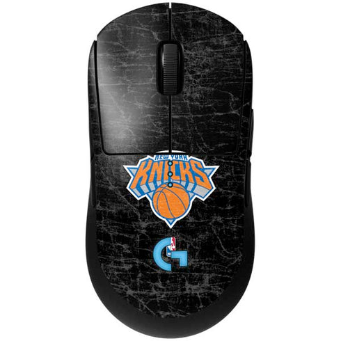 NBA New York Knicks Black Secondary Logo G Pro Wireless Gaming Mouse Skin