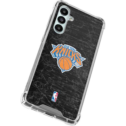 NBA New York Knicks Black Secondary Logo Galaxy A16 5G Clear Case