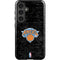 NBA New York Knicks Black Secondary Logo Galaxy S25 Impact Case