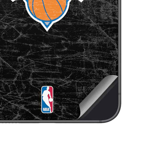 NBA New York Knicks Black Secondary Logo Galaxy S25 Skin