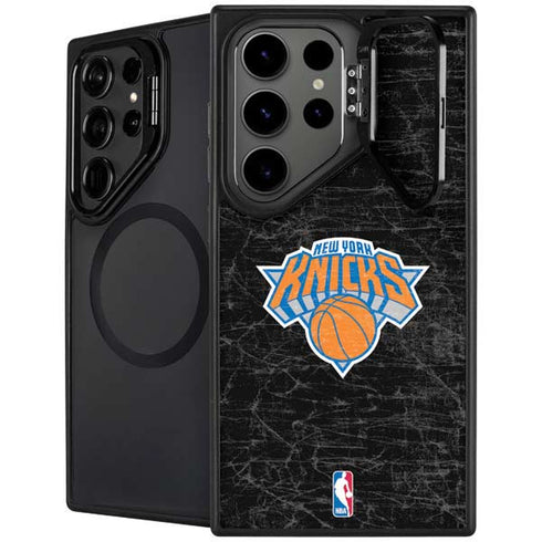 NBA New York Knicks Black Secondary Logo Galaxy S24 Ultra Kickstand Case