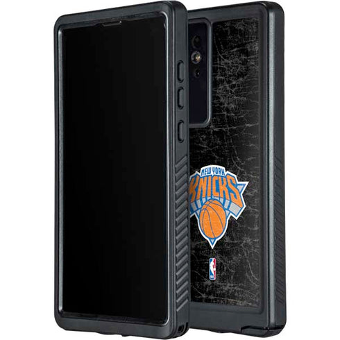 NBA New York Knicks Black Secondary Logo Galaxy S24 Ultra Waterproof Case