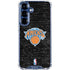 NBA New York Knicks Black Secondary Logo Galaxy S25 Clear Case