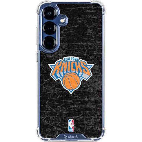 NBA New York Knicks Black Secondary Logo Galaxy S25 Plus Clear Case