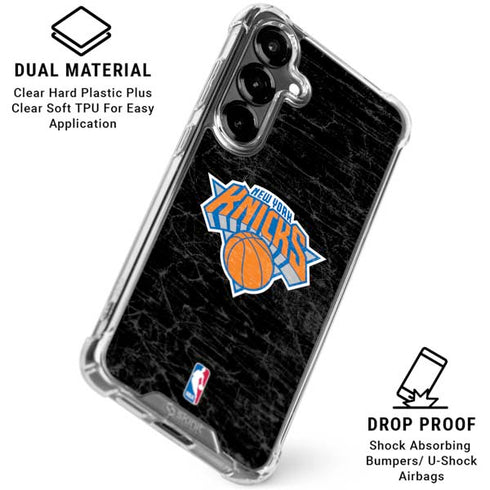 NBA New York Knicks Black Secondary Logo Galaxy S26 Plus Clear Case