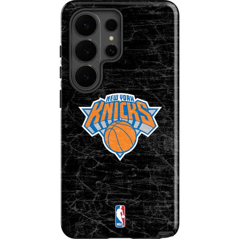 NBA New York Knicks Black Secondary Logo Galaxy S26 Ultra Impact Case