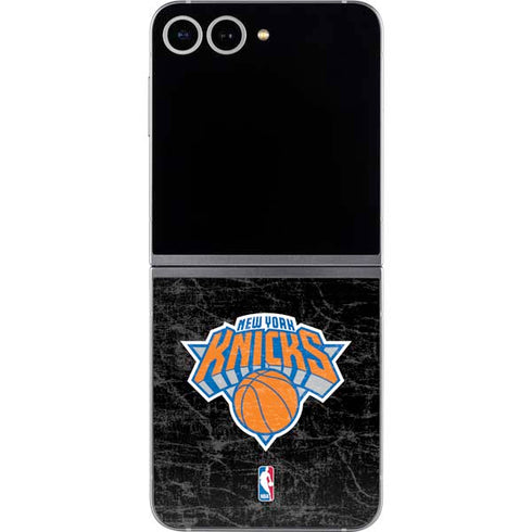NBA New York Knicks Black Secondary Logo Galaxy Z Flip6 Skin