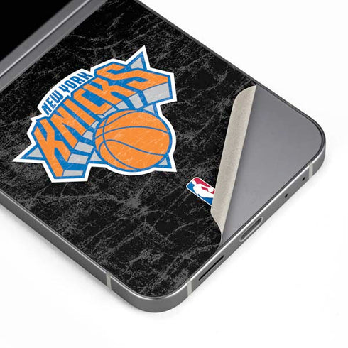 NBA New York Knicks Black Secondary Logo Galaxy Z Flip6 Skin