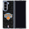 NBA New York Knicks Black Secondary Logo Galaxy Z Fold5 5G Clear Case