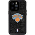 NBA New York Knicks Black Secondary Logo iPhone 15 Pro Waterproof Case