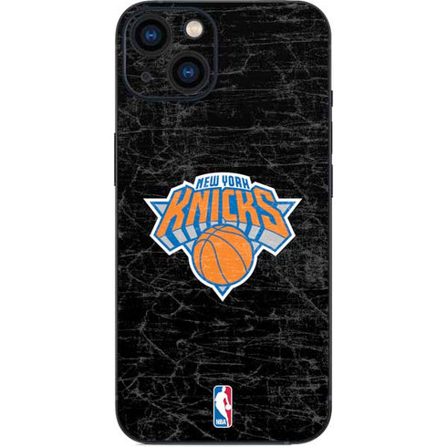 NBA New York Knicks Black Secondary Logo iPhone 15 Skin