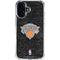 NBA New York Knicks Black Secondary Logo iPhone 16 Plus Clear Case