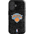 NBA New York Knicks Black Secondary Logo iPhone 16 Plus Impact Case