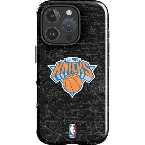 NBA New York Knicks Black Secondary Logo iPhone 16 Pro Impact Case