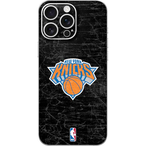 NBA New York Knicks Black Secondary Logo iPhone 16 Pro Max Skin