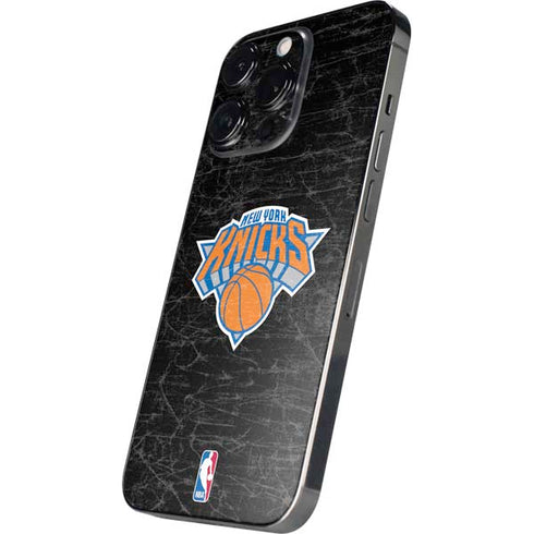 NBA New York Knicks Black Secondary Logo iPhone 16 Pro Max Skin