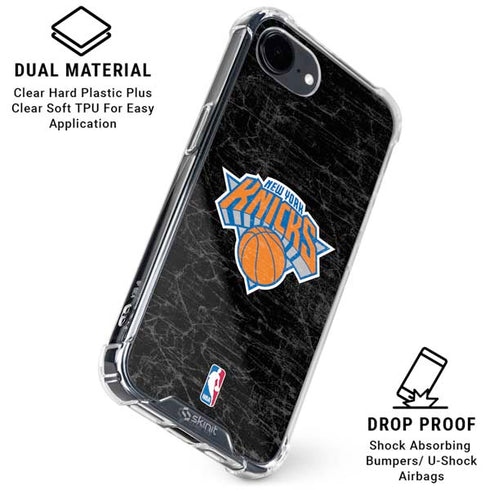 NBA New York Knicks Black Secondary Logo iPhone 16e Clear Case