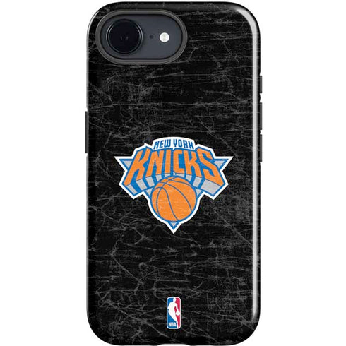 NBA New York Knicks Black Secondary Logo iPhone 16e Impact Case